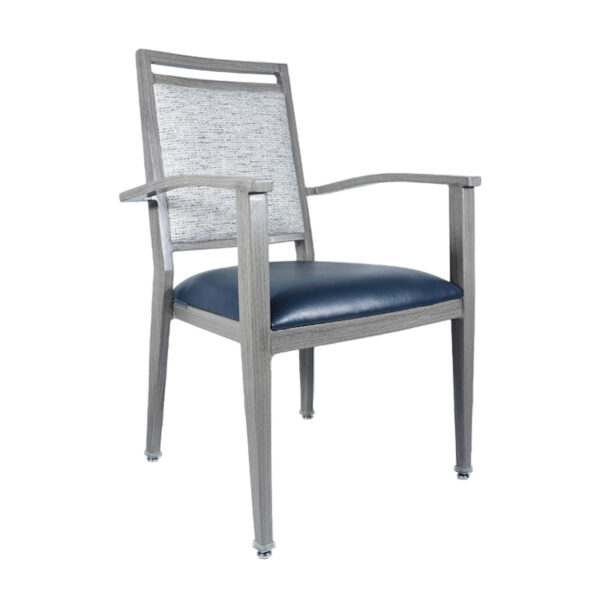 decomee aluminum wood look arm chair #A2616