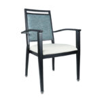 decomee aluminum wood look arm chair #A2616