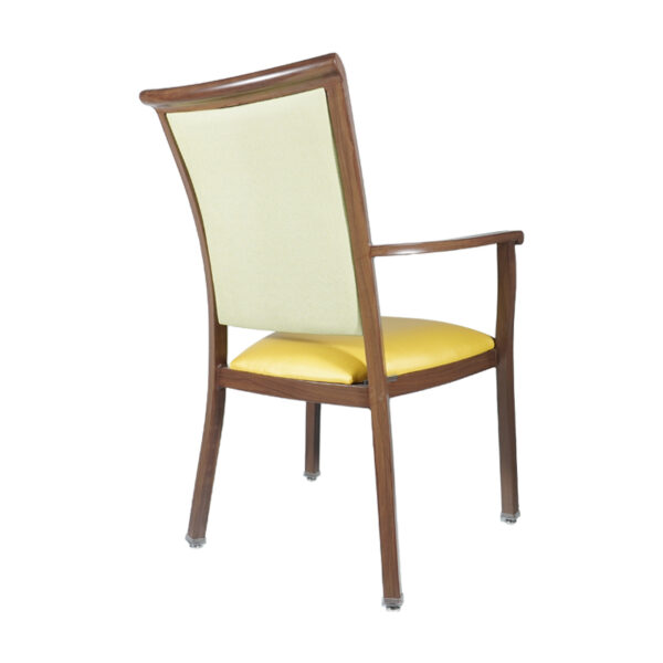 decomee chair aluminum wood look arm chair #A2523